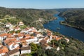 Belver village and tagus river Royalty Free Stock Photo