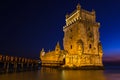 Belem Tower - Torre de Belem in Santa Maria de Belem, Lisbon, Portugal Royalty Free Stock Photo