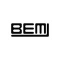 BEM letter logo creative design with vector graphic, BEM