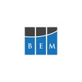 BEM letter logo design on BLACK background. BEM creative initials letter logo concept. BEM letter design.BEM letter logo design on