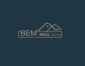 BEM Real Estate and Consultants Logo Design Vectors images. Luxury Real Estate Logo Design