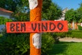 Bem Vindo - welcome lettering in Portuguese