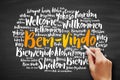 Bem-Vindo Welcome in Portuguese word cloud