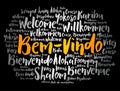 Bem-Vindo (Welcome in Portuguese) word cloud