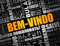 Bem-Vindo (Welcome in Portuguese) word cloud