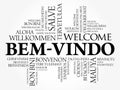 Bem-Vindo (Welcome in Portuguese) word cloud