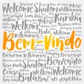 Bem-Vindo (Welcome in Portuguese) word cloud