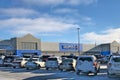 BEMIDJI, MN - 28 DEC 2019: Busy Walmart superstore parking lot