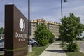 BEMIDJI, MN - 3 JUN 2023: Double Tree by Hilton Hotel sign Royalty Free Stock Photo