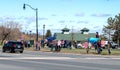 BEMIDJI, MN - 2 MAY 2020: Protest against the COVID-19 shutdown