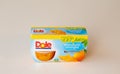 BEMIDJI MN - 17 NOV 2020: Package of Dole mandarin oranges