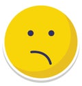 bemused face, emoticons Vector Isolated Icon which can easily modify or edit