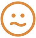 bemused face, emoticons Vector Isolated Icon which can easily modify or edit