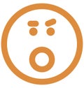 bemused face, stare emoticon Vector Isolated Icon which can easily modify or edit