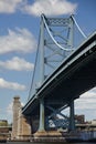 Ben Franklin Bridge Royalty Free Stock Photo