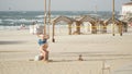 Ben gurion handstand statue at the Tel Aviv City Beaches