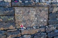 BEN NEVIS, SCOTLAND - SEPTEMBER 01 2021: War memorial on the summit of Ben Nevis - the UK`s tallest peak