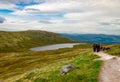 Hikers on Ben Nevis, in Scotland Royalty Free Stock Photo