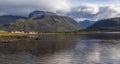 Ben Nevis Viewed From Loch Linnhe in Scotland Royalty Free Stock Photo