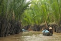 Boat Riding over Ben Tre River, Mekong Delta