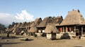 Bena a traditional village with grass huts of the Ngada people in Flores.