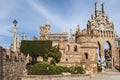 Benalmadena, Andalusia, Spain - March 4th, 2019: part of Castillo de Colomares. It`s a kind of a fairytale castle, dedicated to