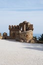 Benalmadena, Andalusia, Spain - March 4th, 2019: part of Castillo de Colomares. It`s a kind of a fairytale castle, dedicated to