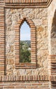 Benalmadena, Andalusia, Spain - March 4th, 2019: part of Castillo de Colomares. It`s a kind of a fairytale castle, dedicated to