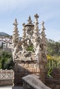 Benalmadena, Andalusia, Spain - March 4th, 2019: part of Castillo de Colomares. It`s a kind of a fairytale castle, dedicated to