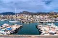 Benalmadena Puerto marina Spain with boats and yachts, Costa Del Sol