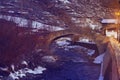Benasque bridge over Esera river in Huesca Spain Royalty Free Stock Photo