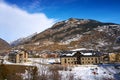 Benasque village Benas skyline in Huesca Spain Royalty Free Stock Photo