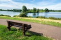 Bench on the bank of Willen Lake