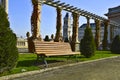 Bench in city park