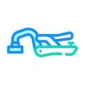 bench clamp color icon vector illustration