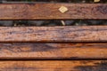 A bench with drops after rain in the park. Royalty Free Stock Photo