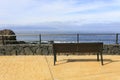 Bench in front of the sea Royalty Free Stock Photo