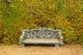 Bench garden background Royalty Free Stock Photo