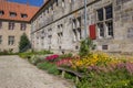 Bench in the garden of monastery Frenswegen in Nordhorn