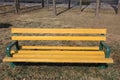 A bench on the grass Royalty Free Stock Photo