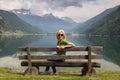 Bench in Alps