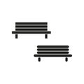 Bench icon. Vector illustration. Eps 10. Royalty Free Stock Photo