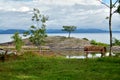 Bench and Tiny Island in Horten Norway