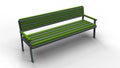 Bench isolated 3d illustration render Royalty Free Stock Photo
