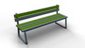 Bench isolated 3d illustration render Royalty Free Stock Photo