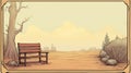 Im Of Gaan: A Calming Game With Flat Backgrounds And Grainy Style Royalty Free Stock Photo