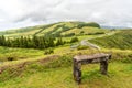 Miradouro do Salto do Cavalo near Furnas on the island of Sao Miguel, Portugal