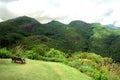 A bench in the mountain