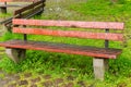 Bench nature park spacious Royalty Free Stock Photo