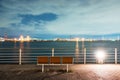 Bench in Osaka seaside park